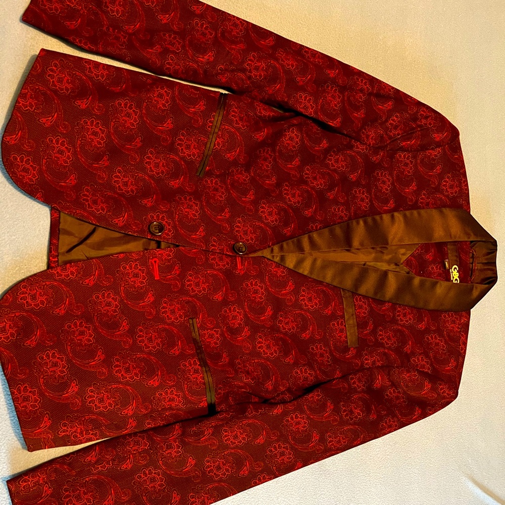 Blazer with design. G By Guess. Size: XS. Color: Red.